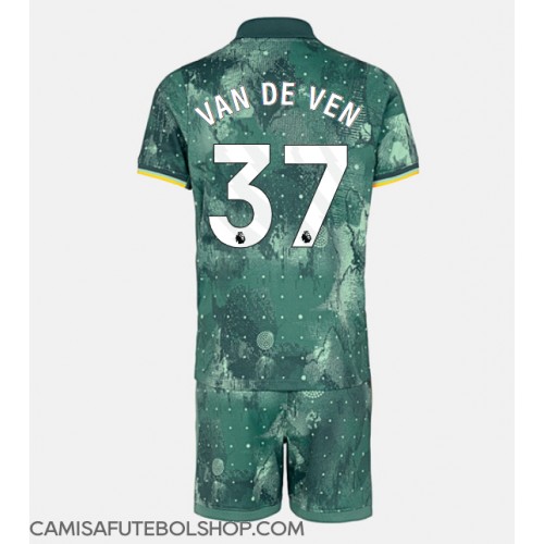 Camisa de time de futebol Tottenham Hotspur Micky van de Ven #37 Replicas 3º Equipamento Infantil 2024-25 Manga Curta (+ Calças curtas)